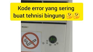 Cara mengatasi kode error E1 AC Gree 5 PK [upl. by Whallon281]