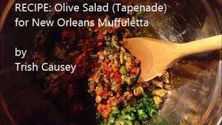 Recipe Olive Salad Tapenade for New Orleans Muffuletta  Vegetarian amp GlutenFree [upl. by Bekelja308]