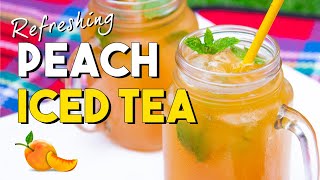 Ultimate Peach Iced Tea Recipe  Easy Drinks at Home Ad [upl. by Polito]