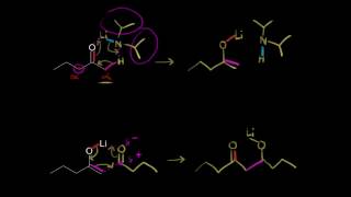 Mixed crossed aldol condensation using a lithium enolate  Organic chemistry  Khan Academy [upl. by Corel54]