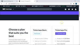 How to activate ticker tape PRO free trial  How to end subscription in ticker tape [upl. by Llenyr]