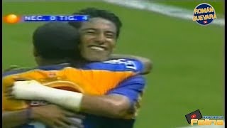 NECAXA 04 TIGRES  JORNADA 12 INVIERNO 2001  LIGA MX  RESUMEN GOLES [upl. by Odette]