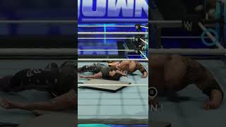 A Rock Bottom through a table WWE2K24 [upl. by Earahs]