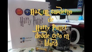 Como hacer Agenda de HARRY POTTER desde cero en wordArtisanatSage [upl. by Catharina]