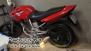 Restauraçãopersonalização Cbx250 Twister [upl. by Silin]