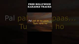 PAL PAL DIL KE PAAS  karaoke music unplugged karaokewithlyrics kishorekumar freedownload [upl. by Acinom]