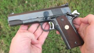 4K Shooting Colt National Match 45  pre70s Series 1911 excellence [upl. by Ylsew]