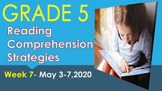 READING COMPREHENSION TIPS AND STRATEGIESWEEK 5GRADE 5 [upl. by Gardel990]