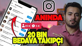 5 DAKİKADA 20 BİN BEDAVA İNSTAGRAM TAKİPÇİ HİLESİ 2023 [upl. by Akiehs]