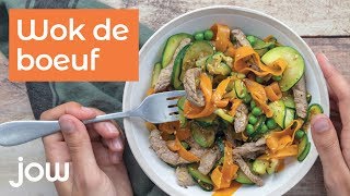 Recette de Wok de boeuf [upl. by Kciredohr]