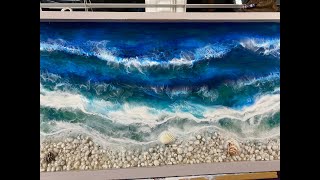 145  Resin Art  Step by Step Tutorial  Ocean with Realistic Movement  Colour Me Happy Pigments [upl. by Gaudet]