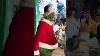 AN ICONIC ENTRANCE FROM THE GRINCH AT UNIVERSAL STUDIOS ORLANDO  GRINCHMAS [upl. by Neelyaj]