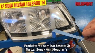 Test av strålkastarpolering i Bilsport 142018 [upl. by Ran249]