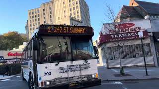 BeeLine Bus 2008 ORION V SUBURBAN Route 2 To 242 STREET SUBWAY STATION 803 YONKERS GETTY SQUARE [upl. by Sirob]