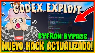 NUEVO HACK  EXPLOIT PARA ROBLOX  CODEX  BYFRON BYPASS  INDETECTABLE PARA PC Y CELULAR [upl. by Clothilde]