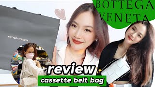 รีวิวกระเป๋า Bottega Cassette Belt Bag💖 กระเป๋าจิ๋วสุดปังง💥  ttanapear [upl. by Tonry450]