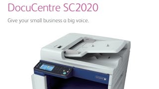 Fuji xerox DocuCentre SC 2020 How to install Driver Printer [upl. by Schaumberger]