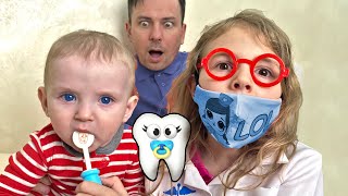 Five Kids Dentist Song Nursery Rhymes amp Children Song [upl. by Ivanna]