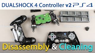 PS4 DualShock v2 controller disassembly and repair buttons cleaning [upl. by Shum]