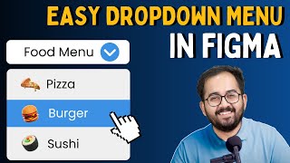 Easy Animated Dropdown Menu in Figma 2024 [upl. by Schnabel]