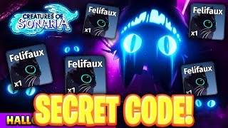 Creatures Of Sonaria ALL ADMIN FELIFAUX CODES SECRET [upl. by Sinclair]