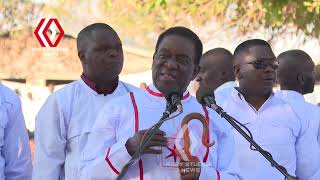 President Mnangagwa latest at Johane Marange Apostolic Sect [upl. by Akissej853]