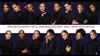 What I Would Do With The Miss SA Title  Miss SA Top 15 [upl. by Saffier547]