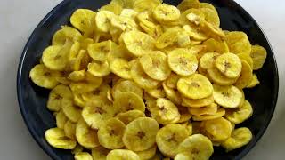 HOW TO MAKE PLANTAIN CHIPS AT HOME NIGERIAN SNACKS  CRISPY PLANTAIN CHIPS [upl. by Acinorrev73]