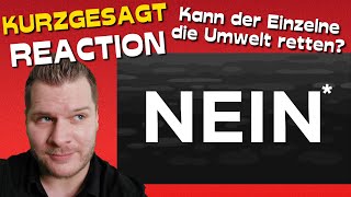 💥 Reaction auf Kannst DU den Klimawandel stoppen von Dinge Erklärt – Kurzgesagt [upl. by Bijan969]