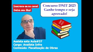 Aula 37  Concurso DNIT 2023 [upl. by Sidalg57]