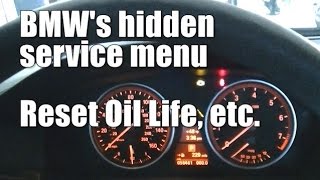 Service Menu Oil Reset etc HOWTO 20072012 BMW 535xi  Quick [upl. by Anilev291]