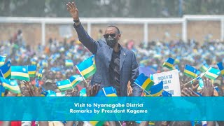 Visit to Nyamagabe District  Remarks by President Kagame [upl. by Edette780]