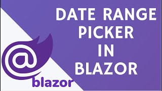 How to use Date Range Picker in Blazor [upl. by Nedgo]