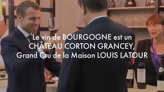 Emmanuel Macron et Xi Jinpin  Corton Grancey Louis Latour [upl. by Truk]