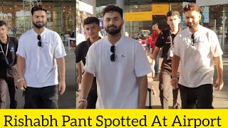 Indias Star WicketKeeper Batsman Rishabh Pant Spotted at Mumbai Airport😘😍💥 [upl. by Hasheem]