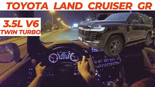 NEW 2023 Toyota Land Cruiser GR Night drive Sport Mode [upl. by Ydroj]