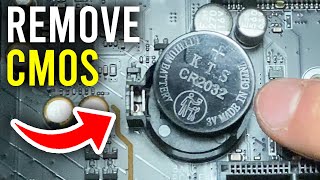 How To Remove CMOS Battery From Motherboard  Full Guide [upl. by Amity]