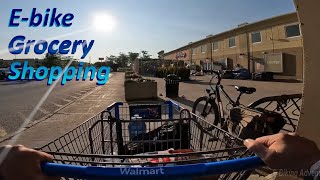 Grocery Shopping With My Ebike  Walmart Food Basics Lawblaws [upl. by Asserrac]