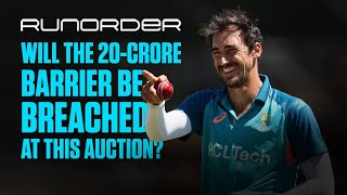 Runorder Will the 20 crore mark be breached at the IPL Auction 2024 [upl. by Aizitel]