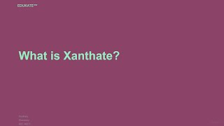 What is Xanthate [upl. by Rabassa]