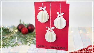 Weihnachtskarten basteln mit Papier  DIY Geschenkidee zu Weihnachten [upl. by Eisseb]