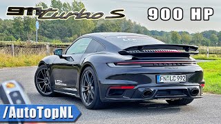 900HP PORSCHE 911 992 TURBO S REVIEW on AUTOBAHN by AutoTopNL [upl. by Aloivaf]