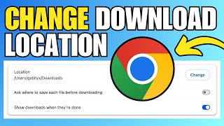 Tow To Change Google Chrome Download Location [upl. by Eirrek]