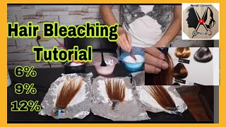 BLEACHING HAIR  3 TYPES OXIDANTS  SEE REAL RESULTS  TUTORIAL [upl. by Collum]