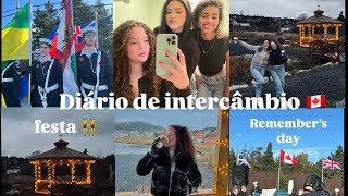 DIÁRIO DE INTERCÂMBIO🇨🇦 Remember’s dayFim de semana 💅🥘☕️🌲 [upl. by Sloan845]