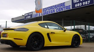 2023 Racing Yellow Porsche Cayman 40 Litre 718 GTS For Sale in Bedfordshire [upl. by Tiana]