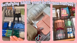 Satisfying ASMR guest bathroom restock and refresh  TikTok compilation 2024 🎀✨🪽 [upl. by Mcallister344]