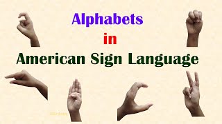 American Sign Language  One Handed Sign Language  Learn Sign Language Alphabet  Kids Entry [upl. by Aimek]