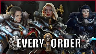 Every Single Sister of Battle Order EXPLAINED By An Australian  Warhammer 40k Lore [upl. by Nicolette]