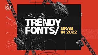 BEST FREE TRENDY Fonts In 2022 Make Your Designs Stand Out [upl. by Llerod877]